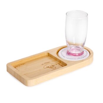 My Melody Bamboo Tray and Coaster Set