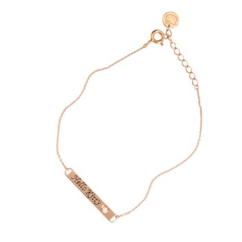 Hello Kitty Gold Bar Bracelet