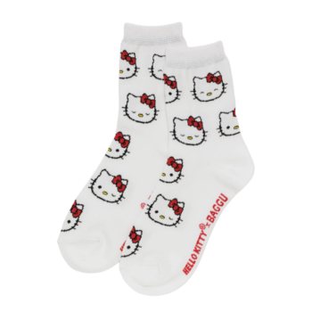 Hello Kitty x Baggu Crew Sock (Snow)