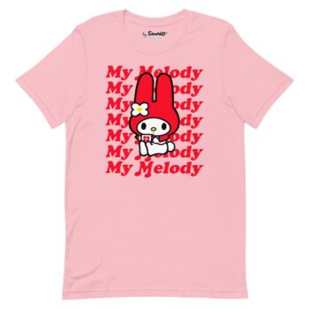 My Melody Red Logo T-Shirt Pink