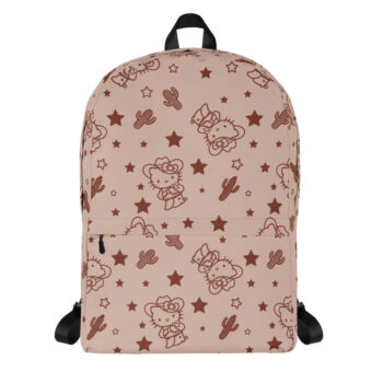 Hello Kitty Tan Western All-over Print Backpack