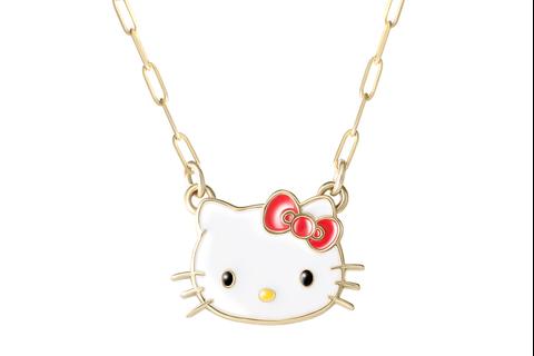 Hello Kitty 10K Yellow Gold Mini Link Necklace