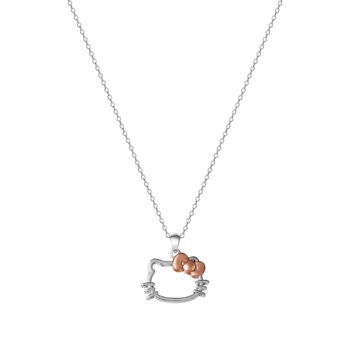 Hello Kitty Sterling Silver Silhouette Necklace