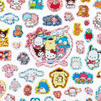 Sanrio Characters 100-Piece Glitter Sticker Sheet