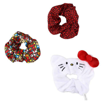 Hello Kitty 3-Piece Scrunchie Set