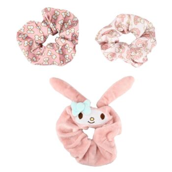My Melody 3-Piece Scrunchie Set