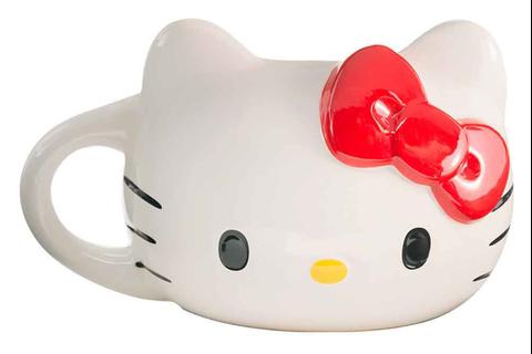 Hello Kitty Face Sculpted Mug (Red)