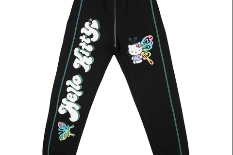 Hello Kitty x Dumbgood Butterfly Glitter Sweatpants