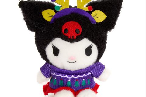 Kuromi Fuzzy Plush (Sweater Weather Series)