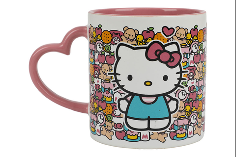 Hello Kitty 16oz Heart Handle Ceramic Mug