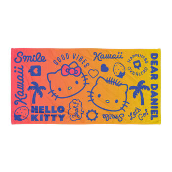 Hello Kitty & Dear Daniel Good Vibes Beach Towel