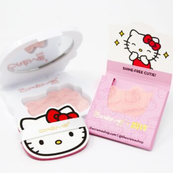 Hello Kitty x The Crème Shop Mattifying Blotting Paper + Mirrored Case