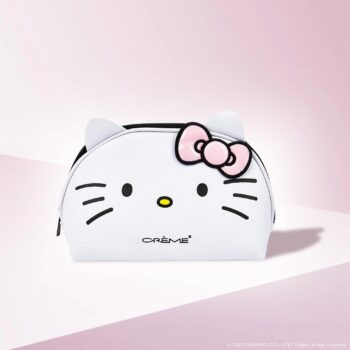 Hello Kitty x The Crème Shop Dome Makeup Travel Pouch (Pink)