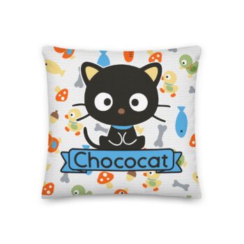 Chococat Fish & Acorns 18" Square Pillow