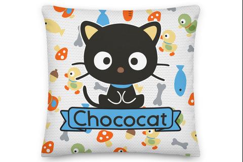 Chococat Fish & Acorns 18" Square Pillow