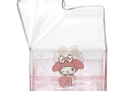 My Melody Kawaii Glass Milk Carton Cup