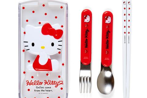 Hello Kitty Smiles Utensil Set Trio