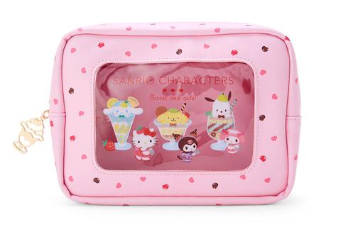 Sanrio Characters Zipper Pouch (Parfait Shop Series)