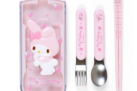 My Melody Strawberry Utensil Set Trio