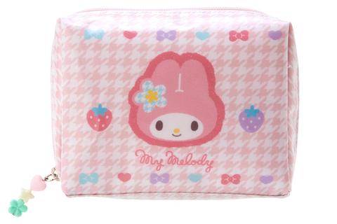 My Melody Zipper Pouch (Floral Houndstooth Series)