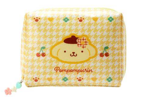 Pompompurin Zipper Pouch (Floral Houndstooth Series)