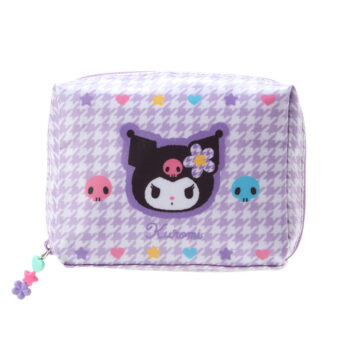 Kuromi Zipper Pouch (Floral Houndstooth Series)