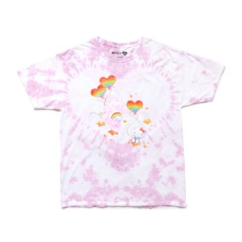 Hello Kitty x Care Bears Tie-Dye Glitter Tee