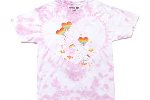 Hello Kitty x Care Bears Tie-Dye Glitter Tee