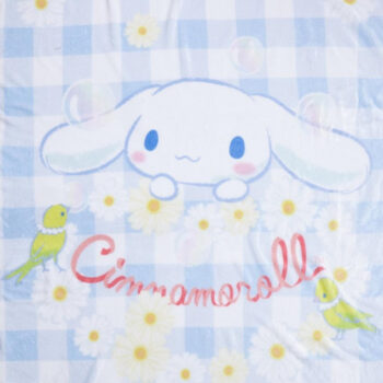 Cinnamoroll Blue Gingham Throw Blanket