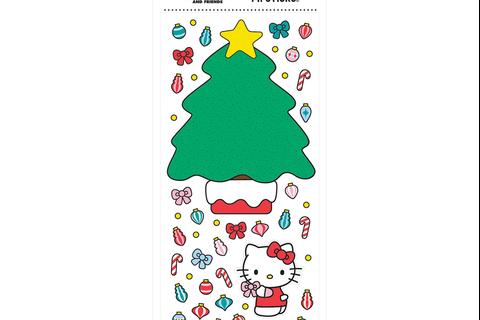 Hello Kitty x Pipsticks Trimming The Tree Sticker Sheet