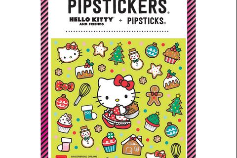 Hello Kitty x Pipsticks Gingerbread Dreams Sticker Sheet