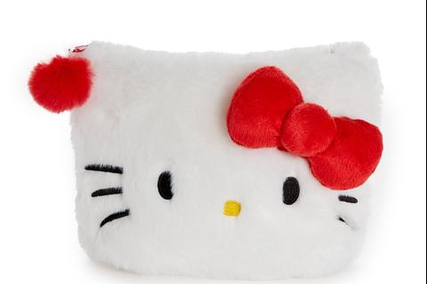 Hello Kitty Classic Plush Zipper Pouch