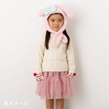 My Melody Kids Hooded Wrap Scarf