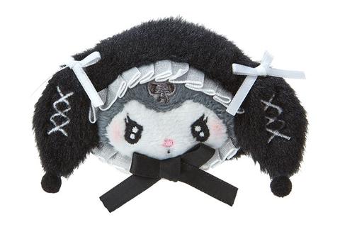 Kuromi Plush Hair Clip (Moonlit Melokuro Series)