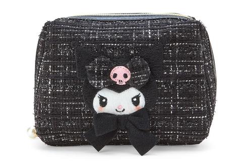 Kuromi Mini Zipper Pouch (Winter Tweed Series)