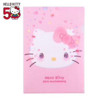 Hello Kitty Clear File Folder (50th Anniv. The Future In Our Eyes)