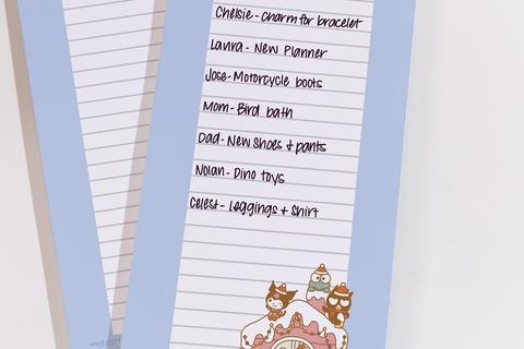 Hello Kitty and Friends x Erin Condren Holiday List Notepad 2-Piece Set