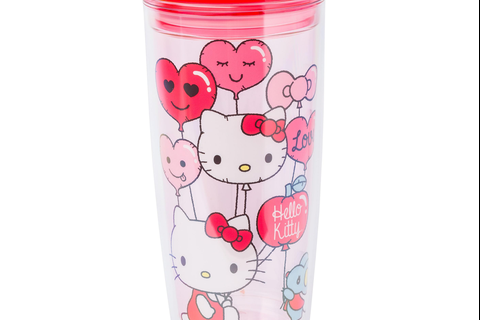 Hello Kitty Love Balloons Double Wall Tumbler