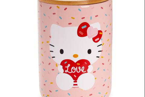 Hello Kitty Holding Heart Ceramic Cookie Jar