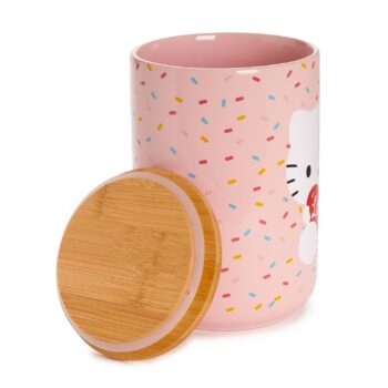 Hello Kitty Holding Heart Ceramic Cookie Jar