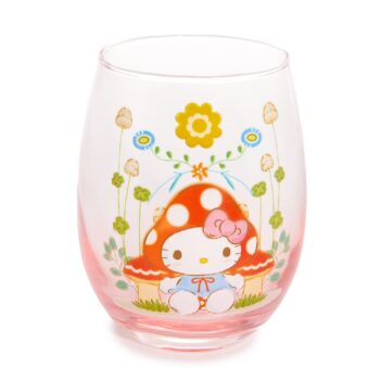 Hello Kitty Mushroom Glass Tumbler