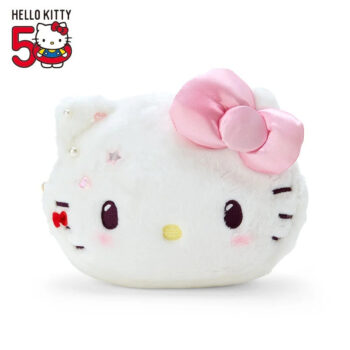 Hello Kitty Plush Zipper Pouch (50th Anniv. The Future In Our Eyes)