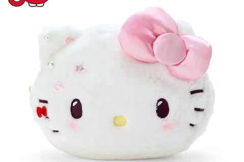 Hello Kitty Plush Zipper Pouch (50th Anniv. The Future In Our Eyes)