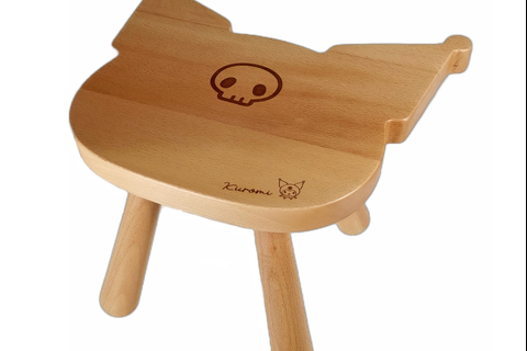 Kuromi Silhouette Wooden Table