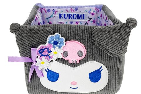 Kuromi & Baku Mini Storage Bin (Charming Florals Series)