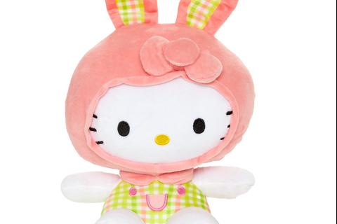 Hello Kitty 8" Spring Plaid Bunny Plush