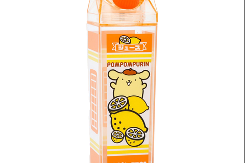 Pompompurin Milk Carton Water Bottle (Lemon)