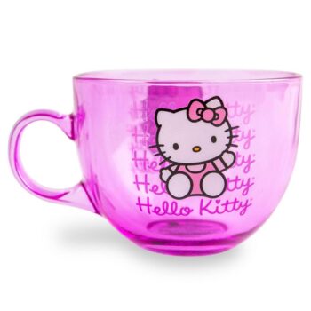 Hello Kitty Signature Pink Glass Mug