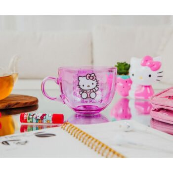 Hello Kitty Signature Pink Glass Mug