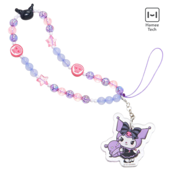 Kuromi - Lolita Version Beaded Charm Mobile Phone Wrist Strap